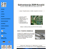 Tablet Screenshot of galvanizacija.com